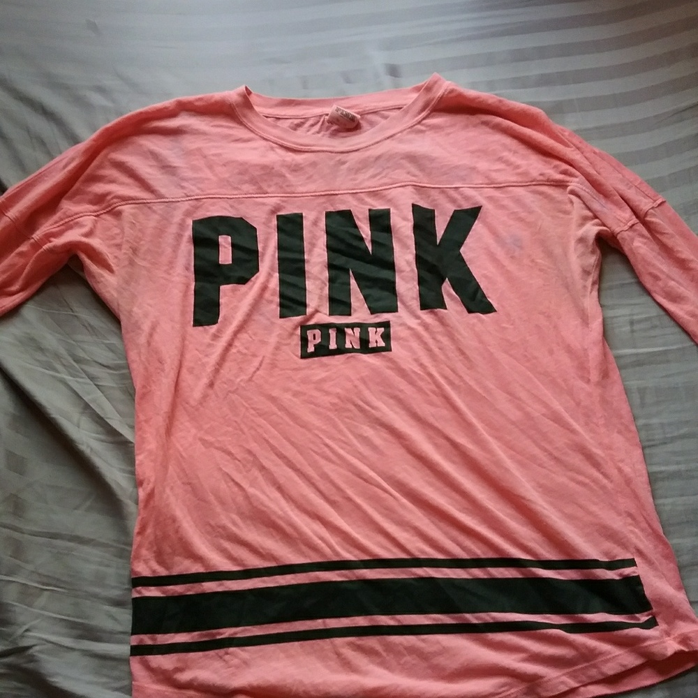 Pink long seeleve blouse